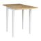 International Concepts Rectangle Small Dropleaf Table, White / Natural, 20.6 W, 36 L, 29 in H, Wood, White/Natural T02-2236D - alternate 8